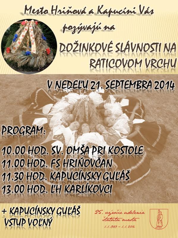 Doinkov slvnosti na Raticovom vrchu Hriov 2014