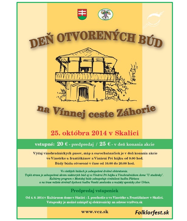 Deň otvorených búd na Vínnej ceste Záhorie Skalica 2014 - 5. ročník