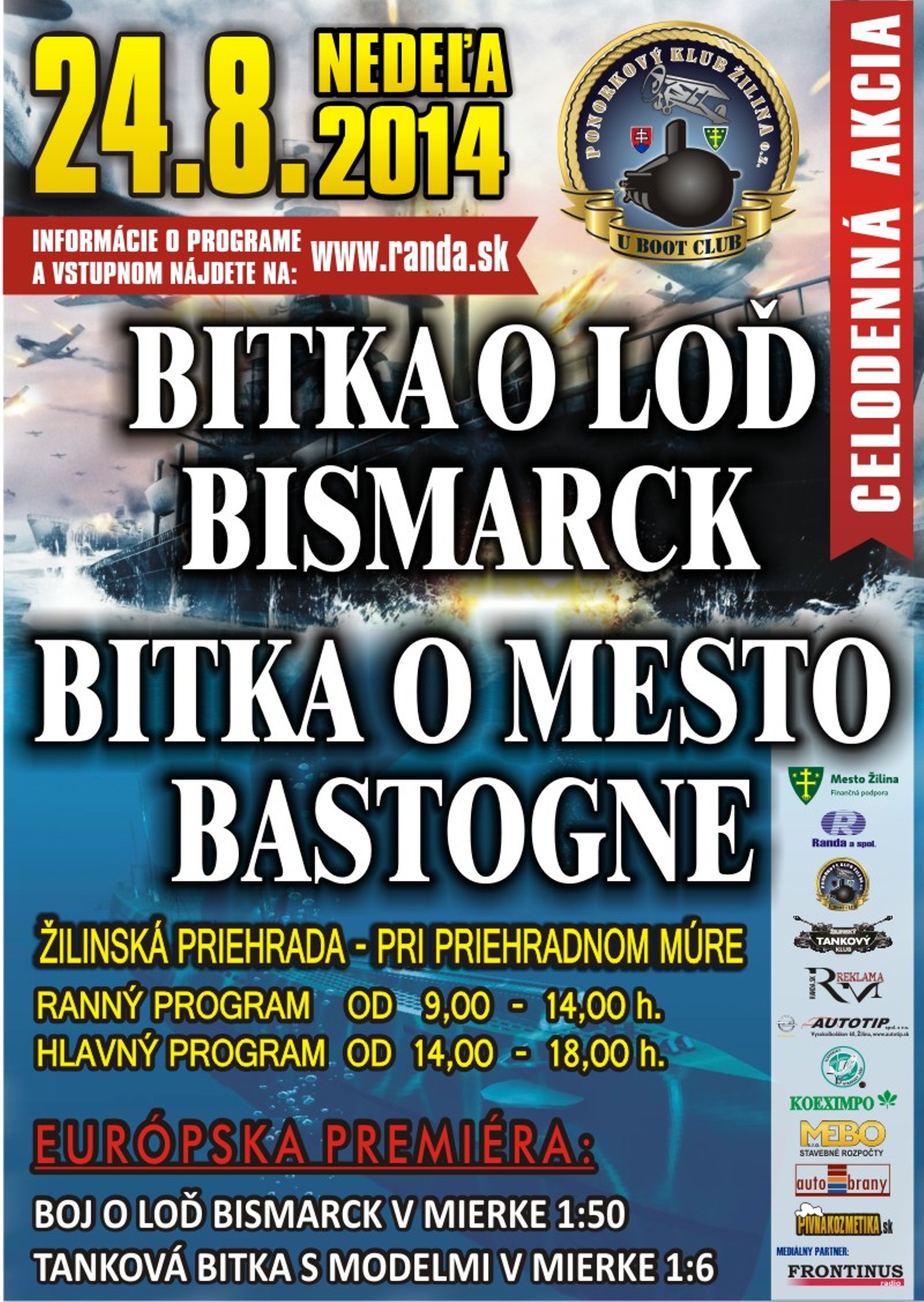Boj o loď Bismarck a mesto Bastogne 2014 Žilina