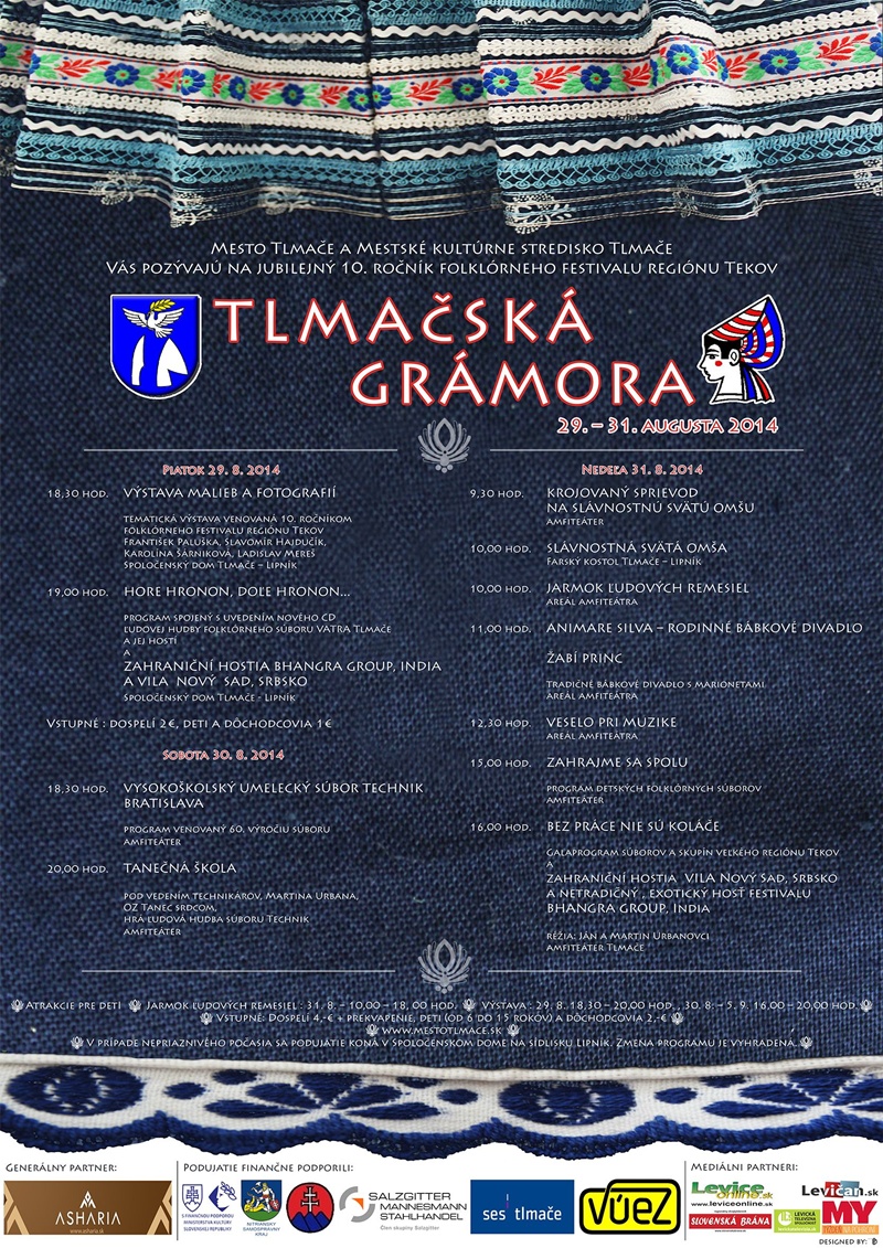 TLMAČSKÁ GRÁMORA - 10. ročník folklórneho festivalu regiónu Tekov