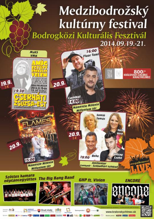 Medzibodrožský kultúrny festival Kráľovský Chlmec 2014