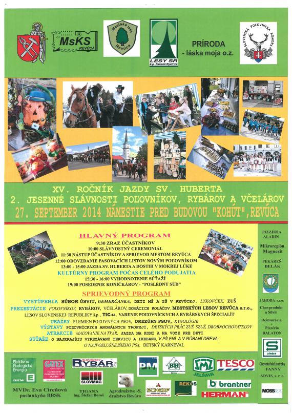 Jazda sv. Huberta Rev�ca 2014 - XV. ro�n�k