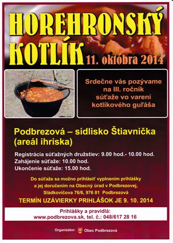 Horehronský kotlík Podbrezová 2014 - 3. ročník