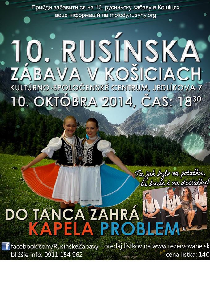 10. rusínska zábava Košice 2014