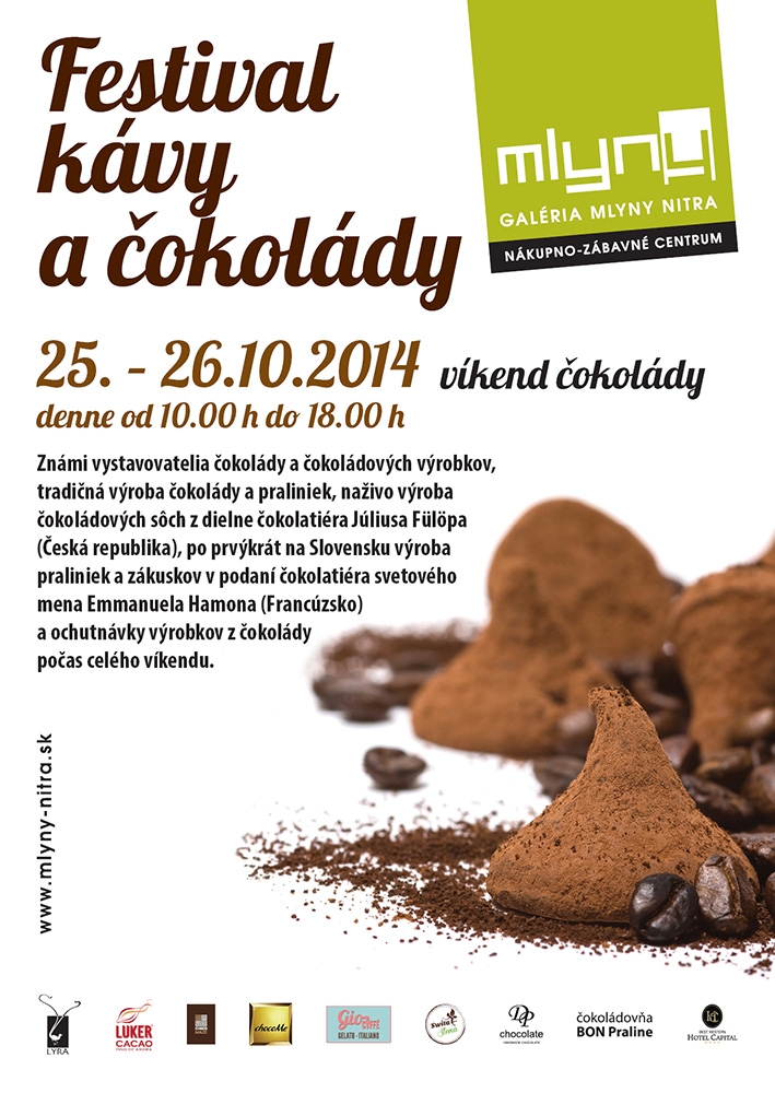 Festival kávy a čokolády - víkend čokolády Nitra 2014