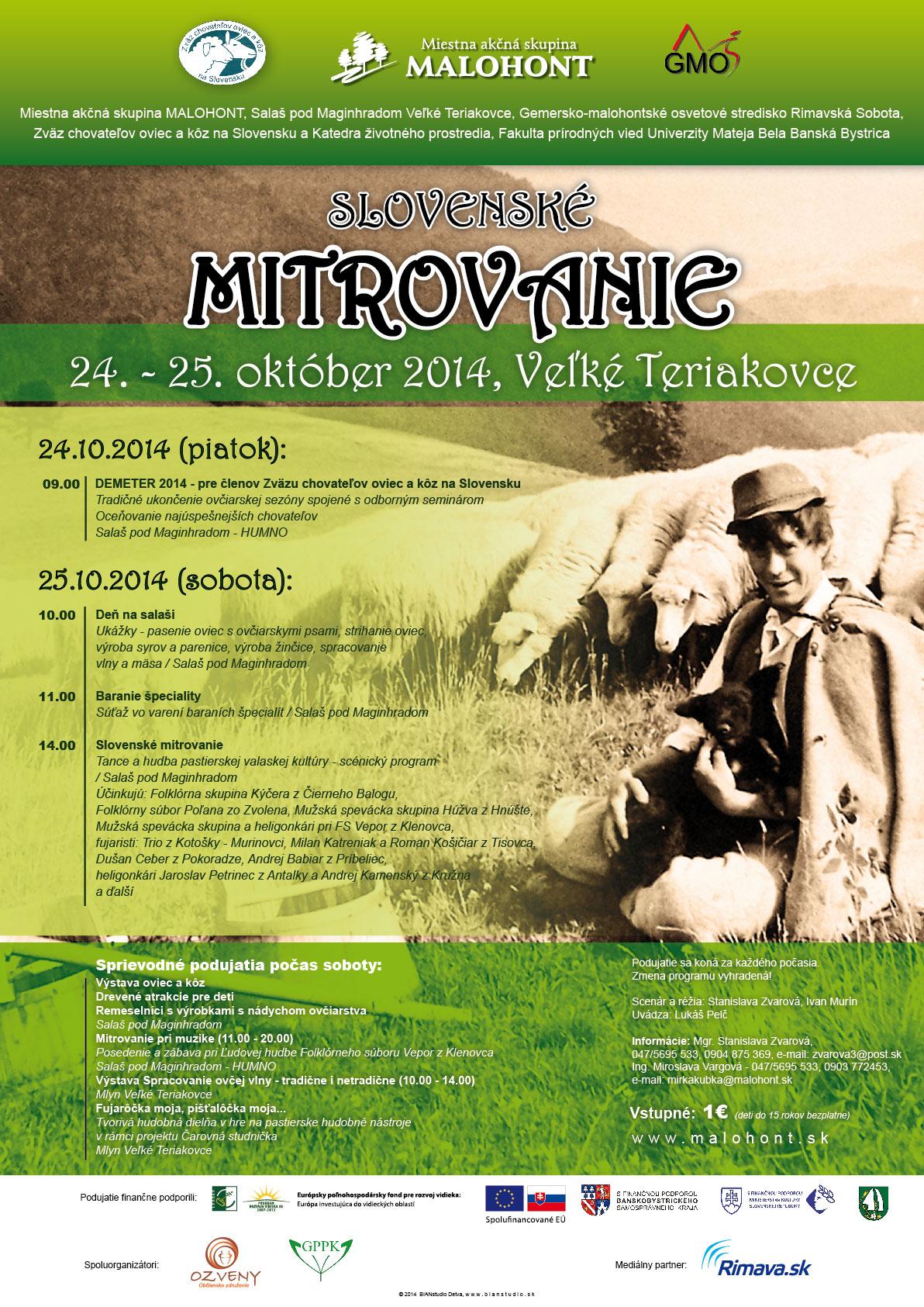 Slovensk mitrovanie vo Vekch Teriakovciach 2014