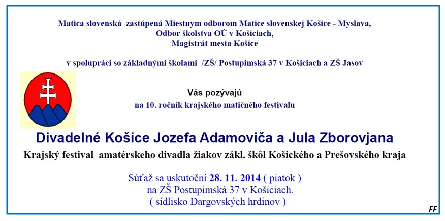Divadeln Koice Jozefa Adamovia a Jula Zborovjana Koice - 10. ronk