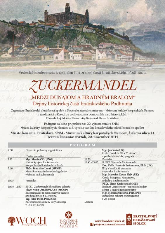 ZUCKERMANDEL- Medzi Dunajom a hradnm bralom Bratislava 2014