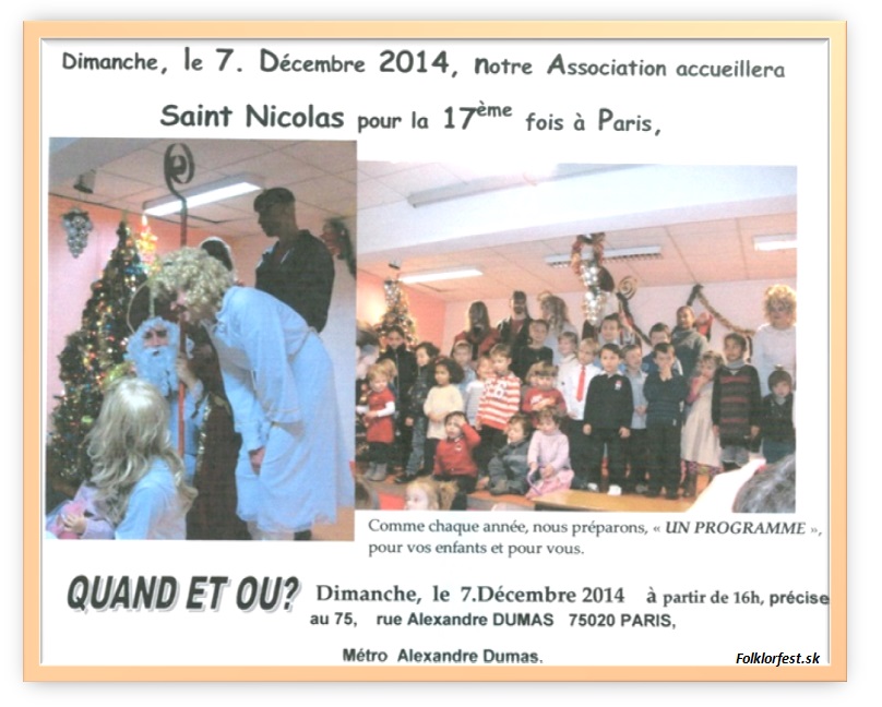 Saint Nicolas / Mikul  Paris 2014