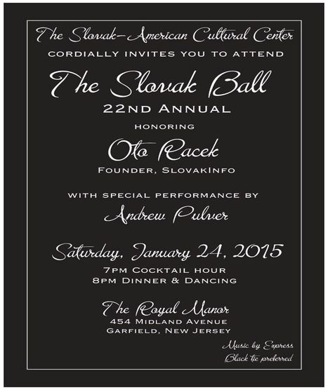 The Slovak Ball New Jersey 2015 - 22nd Annual