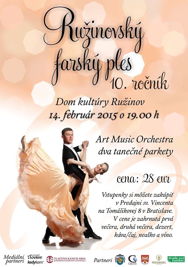 Ružinovský farský ples 2015 - 10. ročník