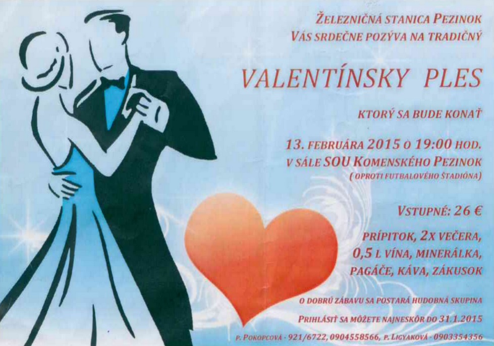 Maškarno - valentínsky ples Pezinok