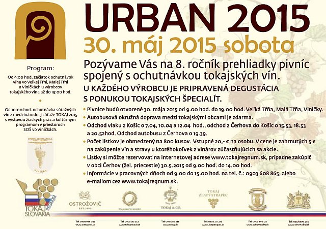 Urban 2015 - poehnanie mladho tokajskho vna - 8. ronk