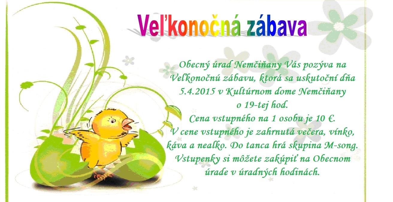 Vekonon zbava Nemiany 2015