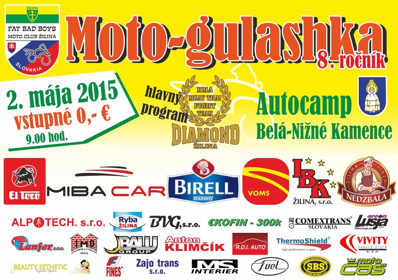 Moto - gulashka Camping Belá – Nižné Kamence 2015 - 8.ročník