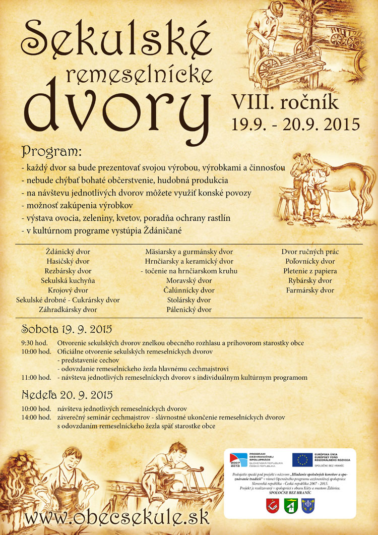 Sekulsk� remeseln�cke dvory 2015 - VIII. ro�n�k