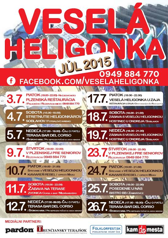 Veselá heligonka Trenčín - júl 2015