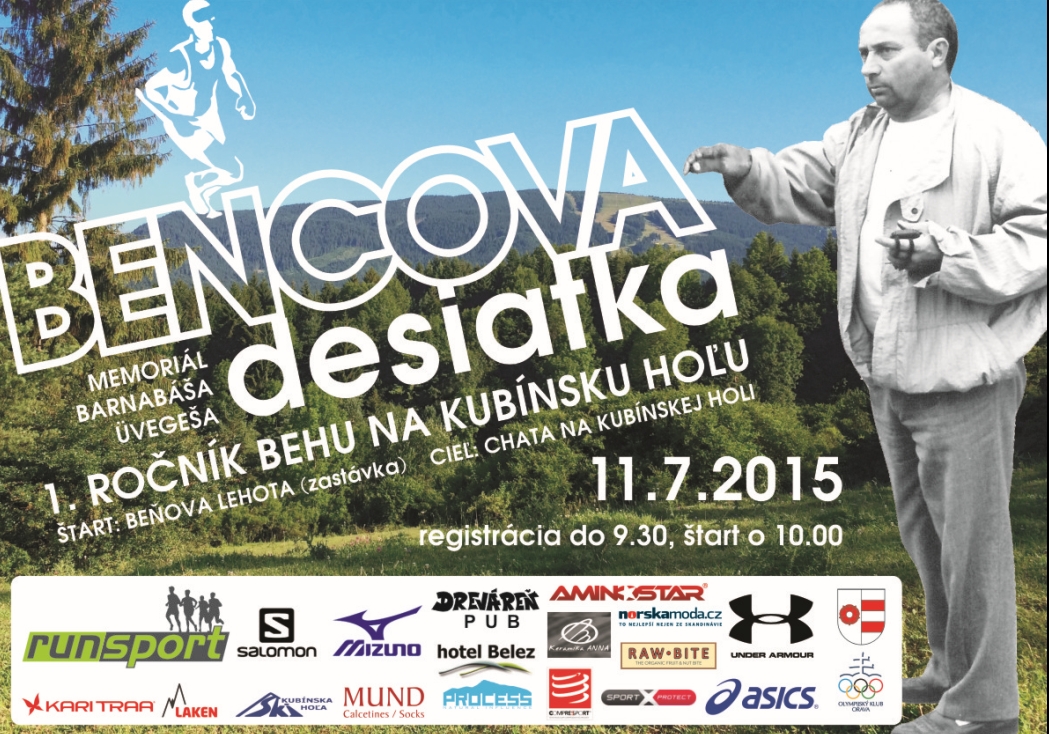 Bencova desiatka 2015 - 1. ročník behu na Kubínsku hoľu