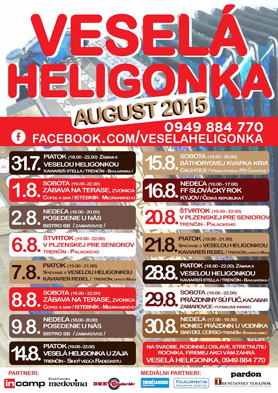 Veselá heligonka Trenčín - august 2015