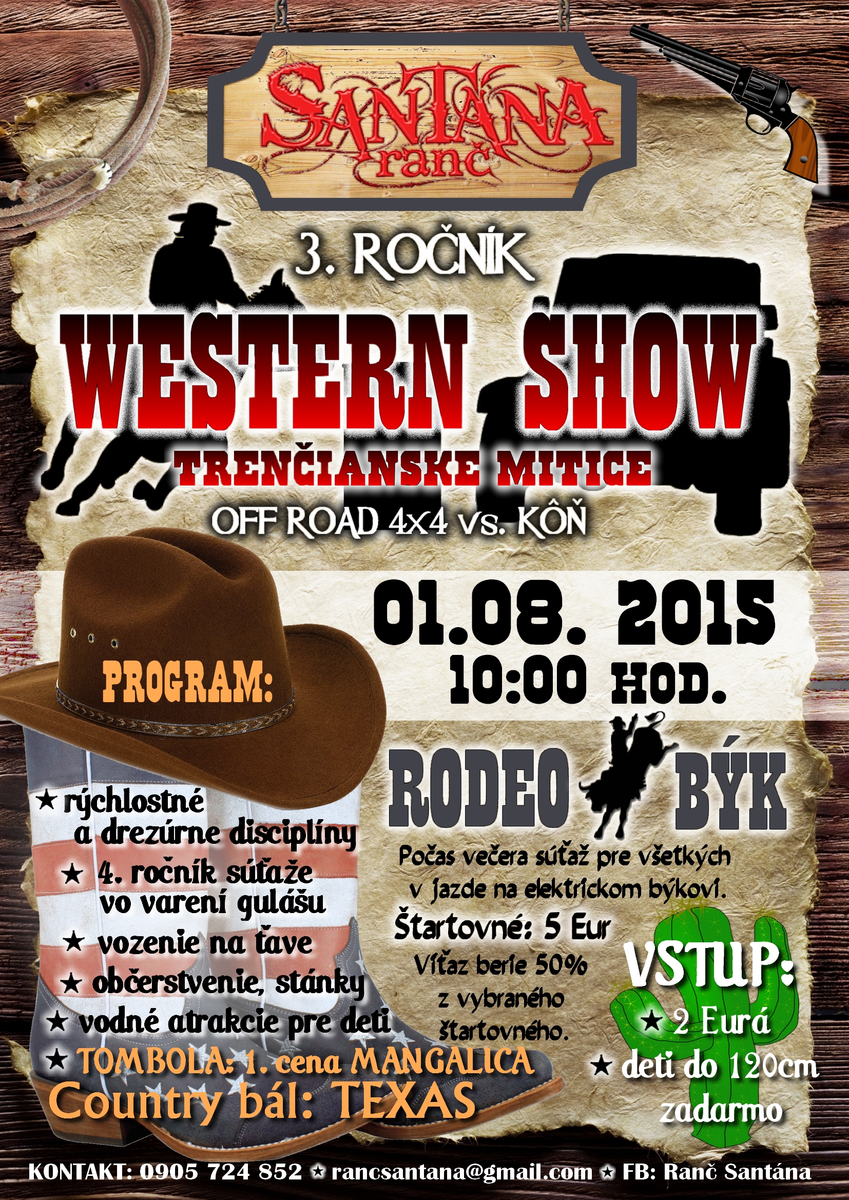 Western show  2015 Trenčianske Mitice - 3. ročník