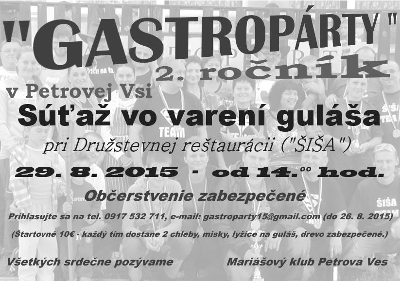 Gastroprty Petrova Ves 2015 - 2.ronk