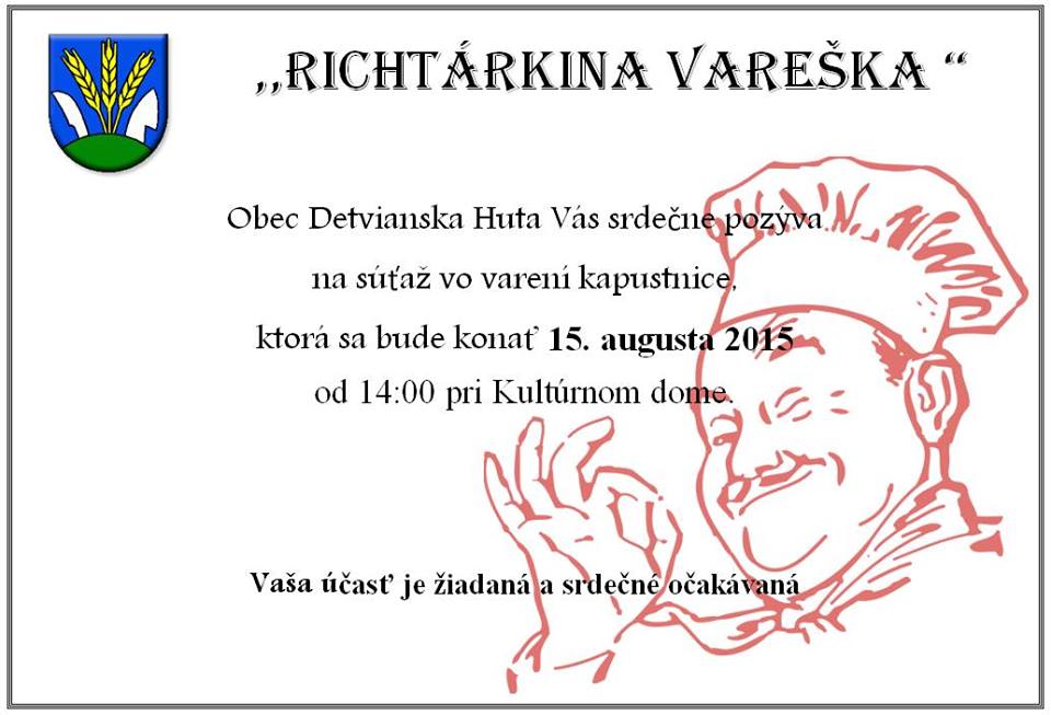 Richtrkina vareka Detvianska Huta 2015