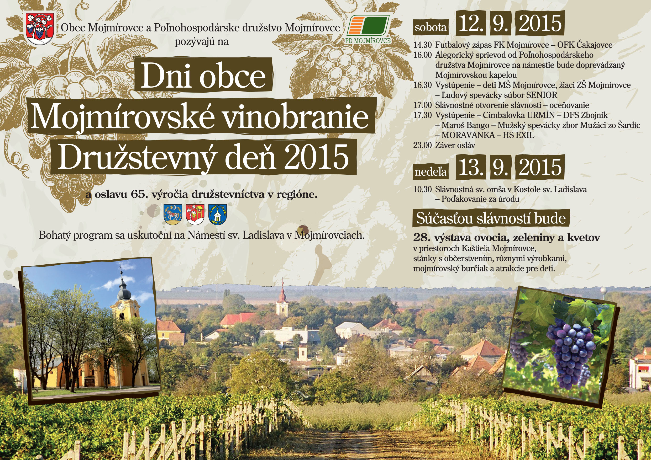 Dni obce Mojmírovce - Vinobranie - Družstevný deň 2015