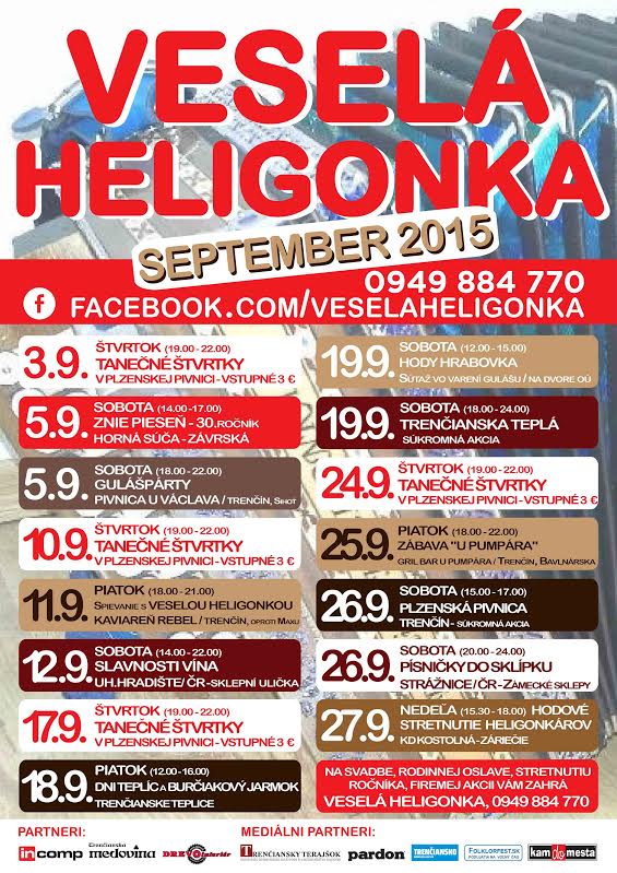 Veselá heligonka Trenčín - september 2015