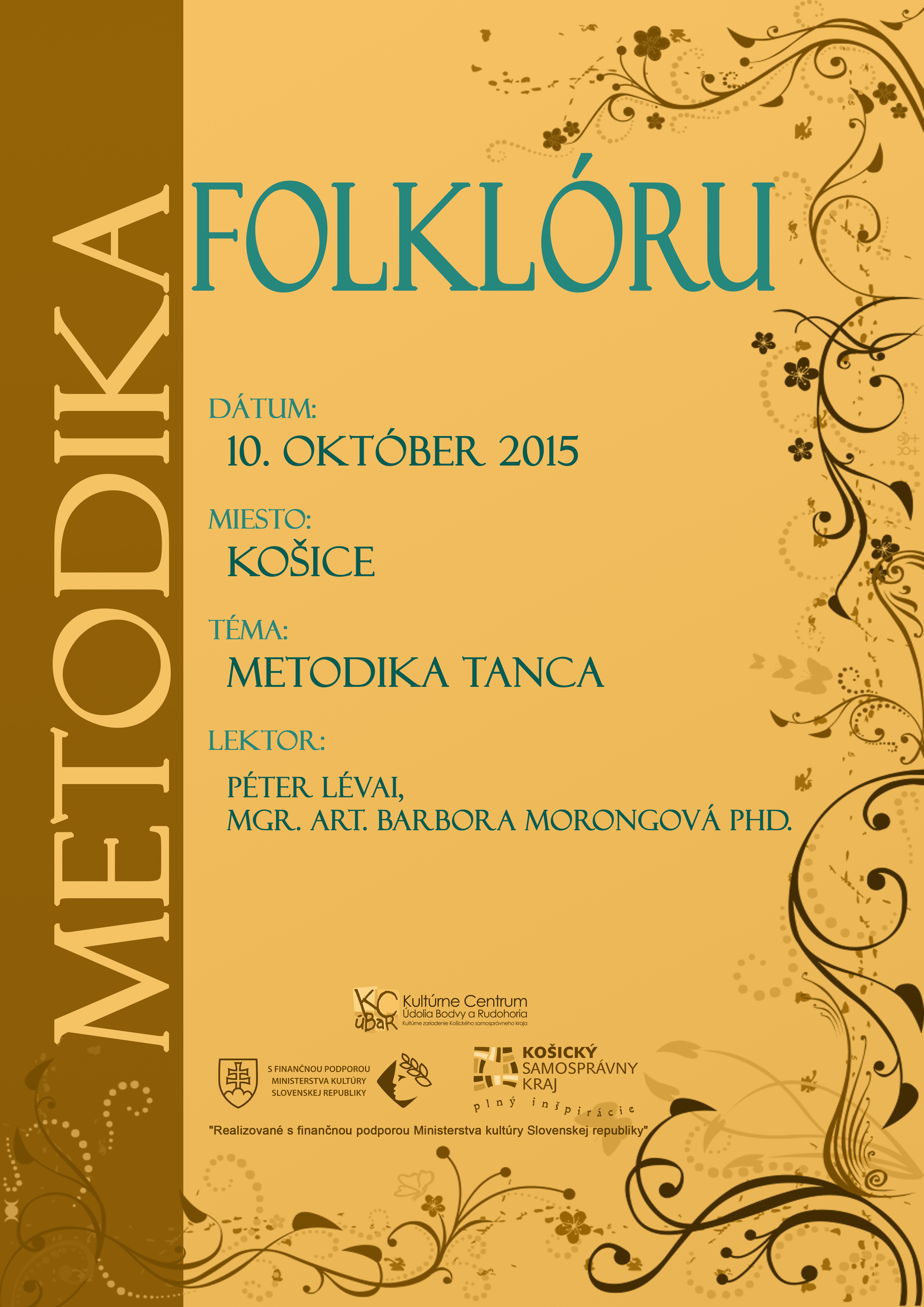 Metodika folklóru Košice 2015