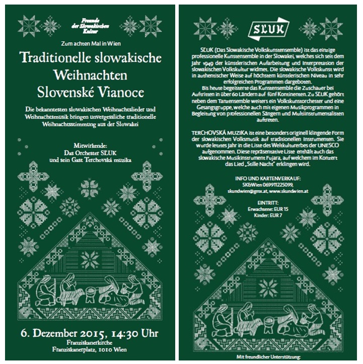Traditionelle slowakische Weihnachten Wien 2015