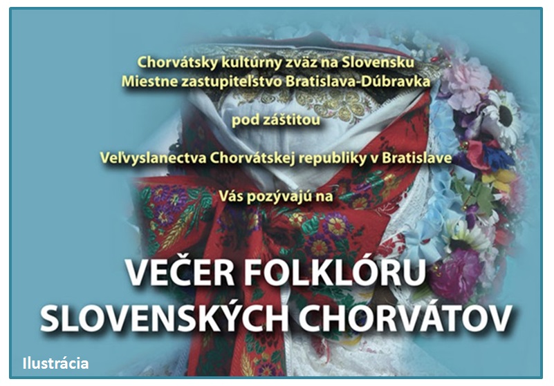Večer folklóru Chorvátov na Slovensku 2015 Bratislava - 7. ročník