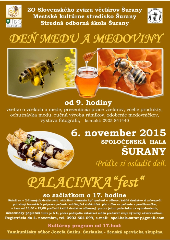 Deň medu a medoviny s Palacinka fest Šurany 2015
