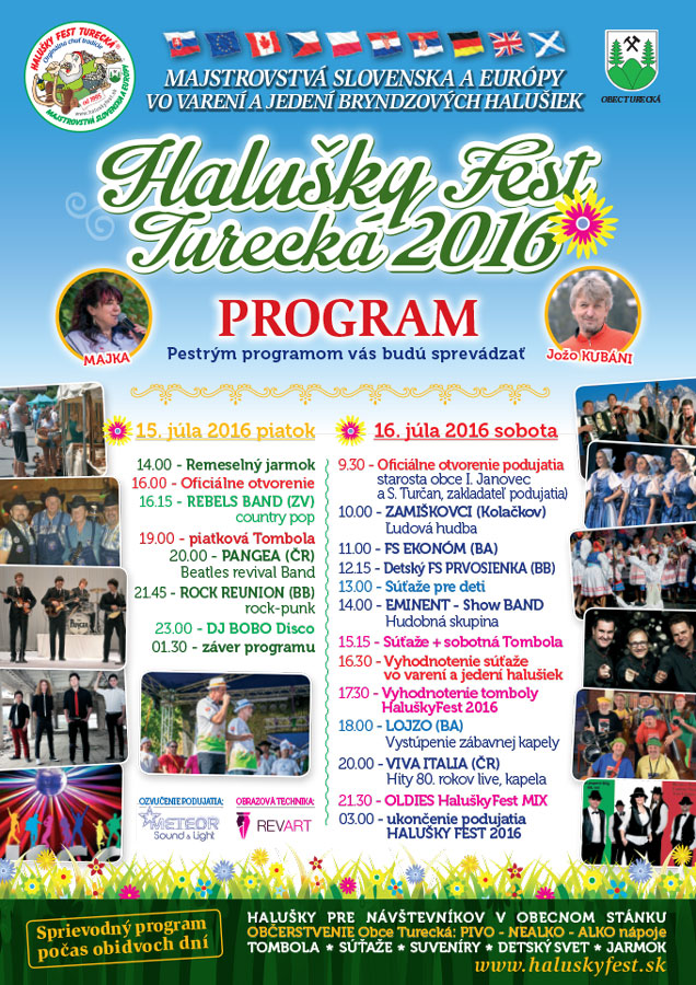 HALUŠKY FEST TURECKÁ 2016 - 22. ročník