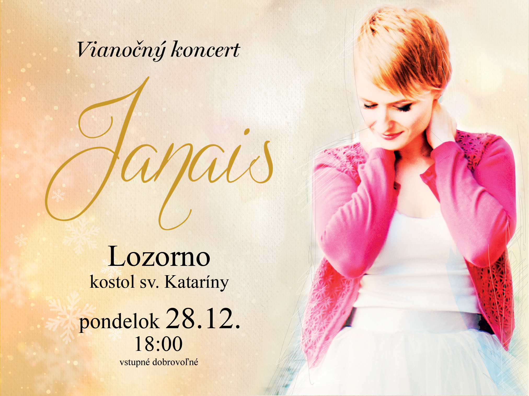 Vianon koncert spevky JANAIS Lozorno 2015