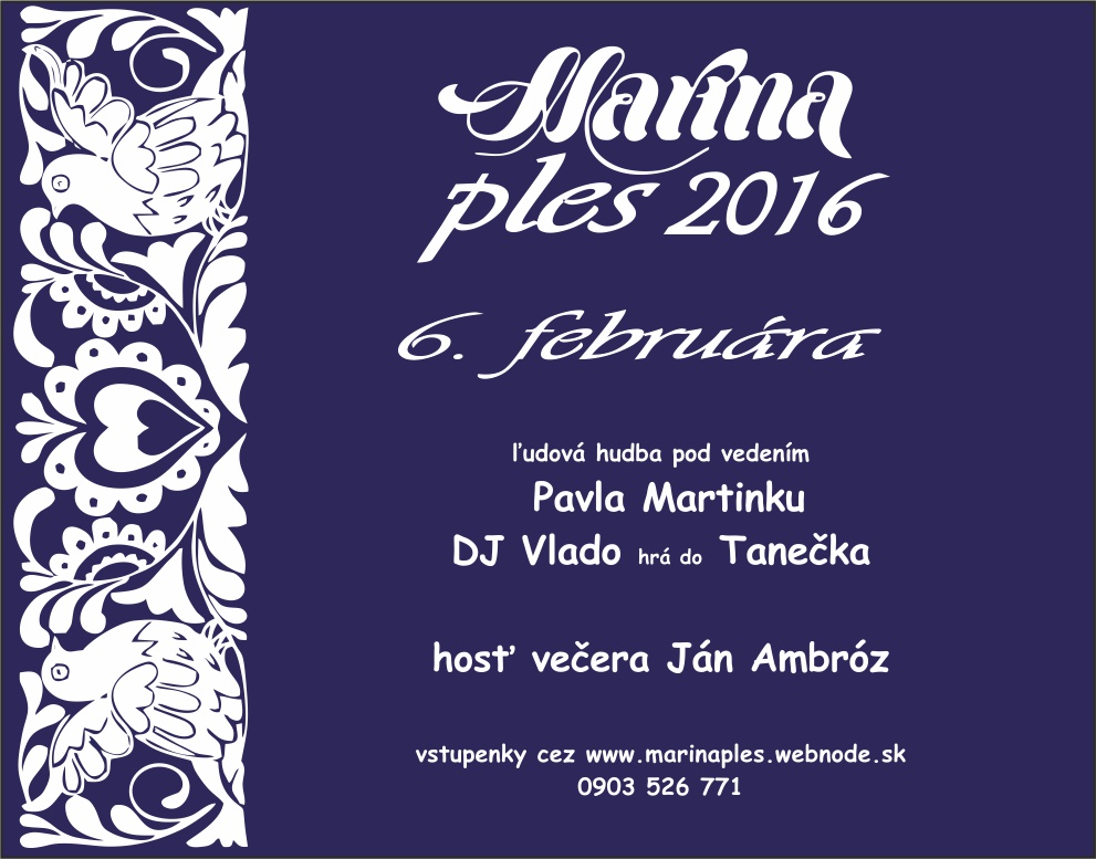 Marína ples 2016 Zvolen