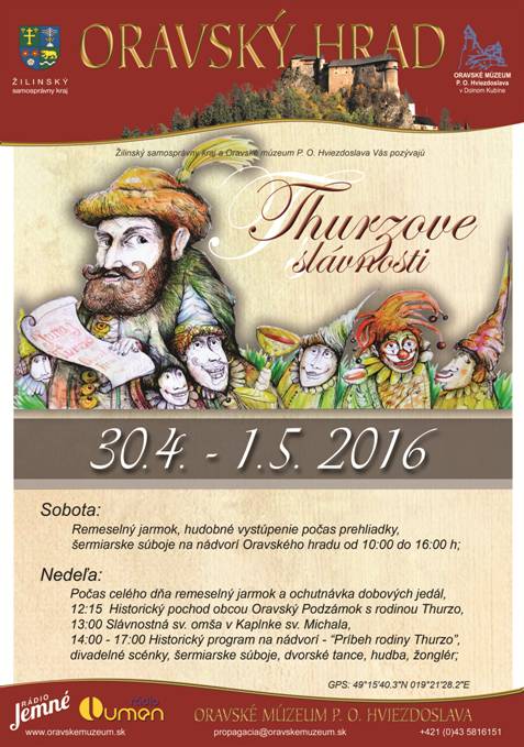 Thurzove slávnosti 2016 Oravský Podzámok
