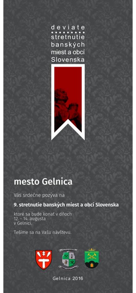 9. stretnutie banských miest a obcí Slovenska Gelnica 2016