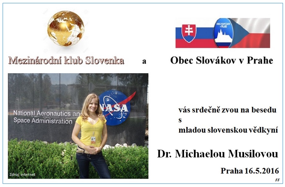 Jak pet simulovanou expedici na Mars? - beseda s mladou slovenskou vdkyn Praha 2016