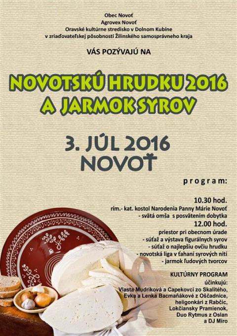Novotsk hrudka a jarmok syrov Novo 2016