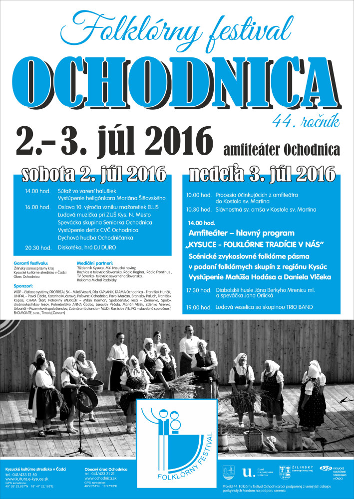 Folkórny festival Ochodnica 2016 - 44. ročník