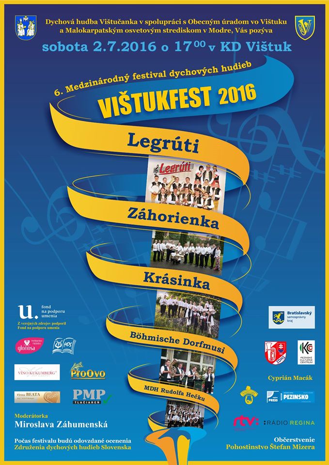 Vištukfest 2016 Vištuk - 6. Medzinárodný festival dychových hudieb
