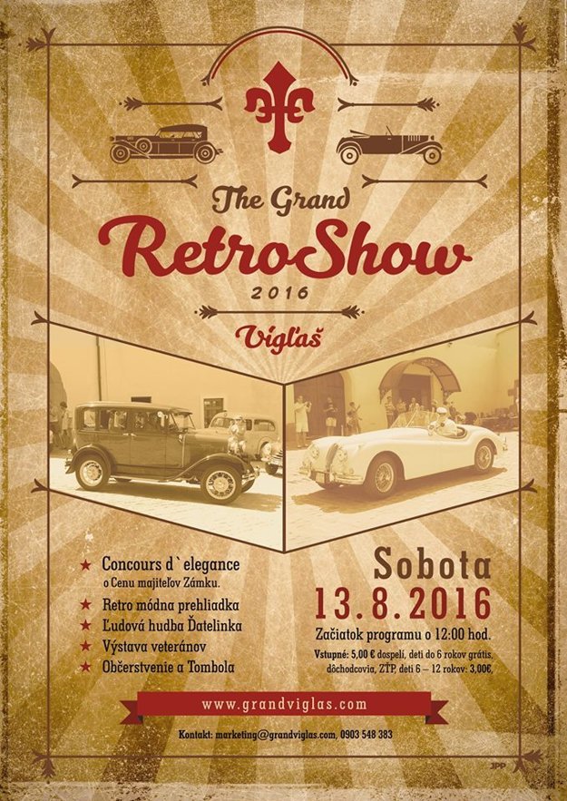 The Grand Retro Show Vígľaš 2016 - zraz historických vozidiel 2. ročník