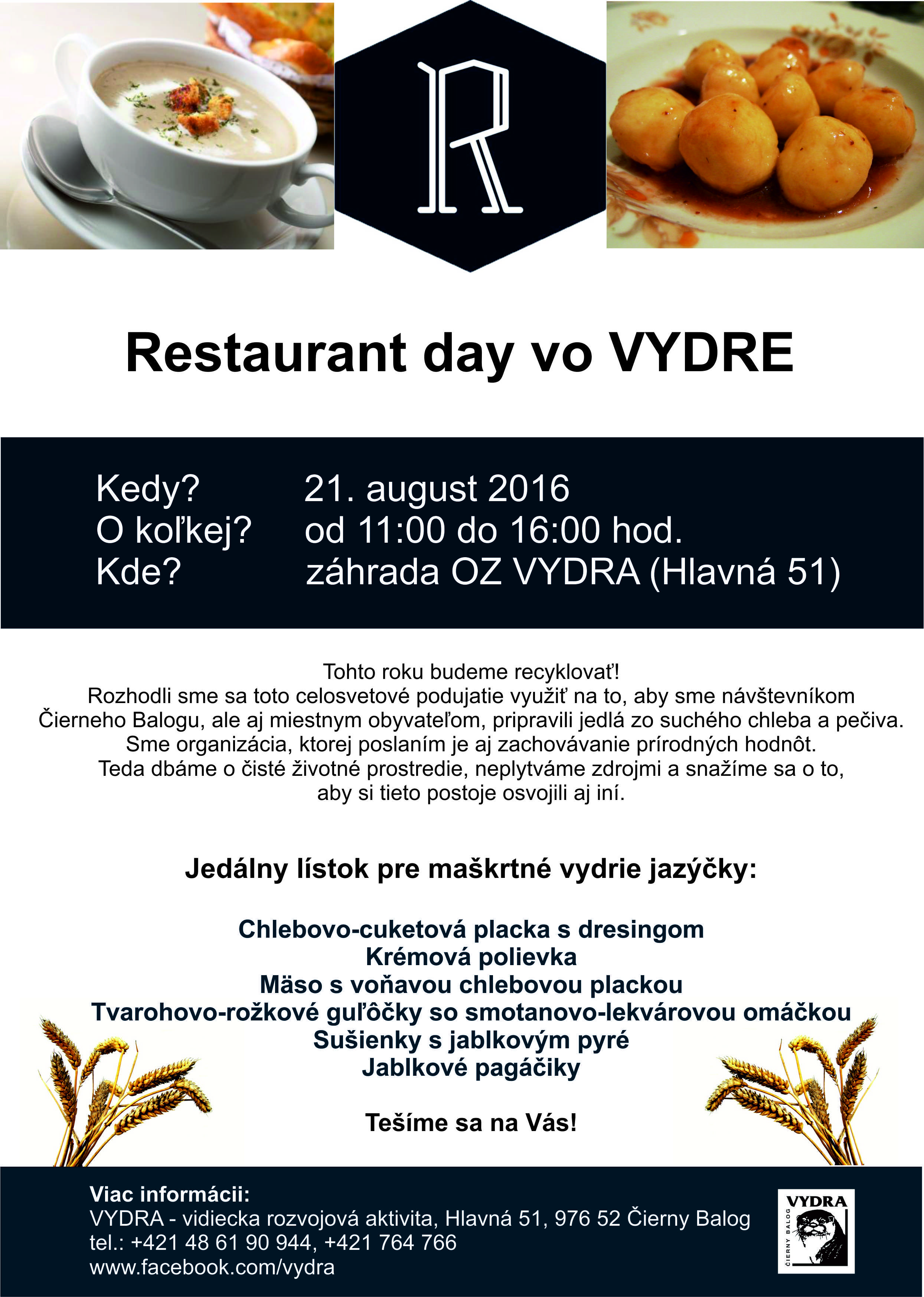 Restaurant day vo VYDRE Čierny Balog 2016