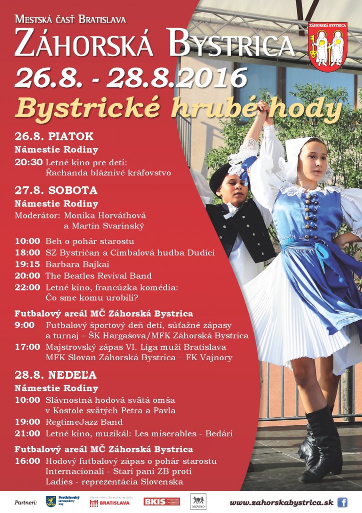 Bystrické hrubé hody a Hodový beh o pohár starostu Záhorská Bystrica 2016