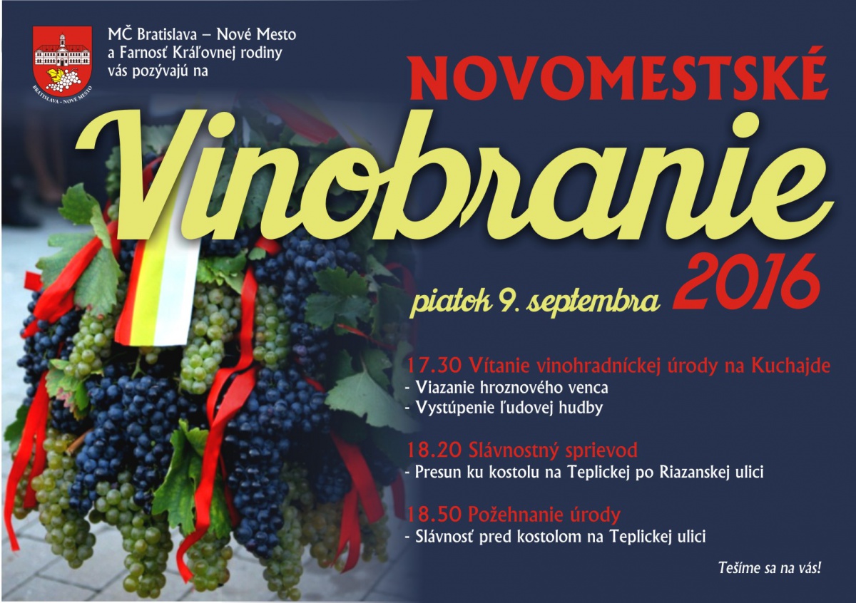 Novomestsk vinobranie 2016 Bratislava - Nov Mesto
