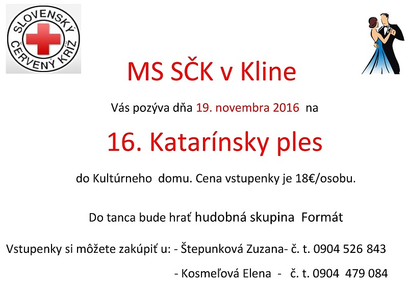 16. Katarínsky ples Klin 2016