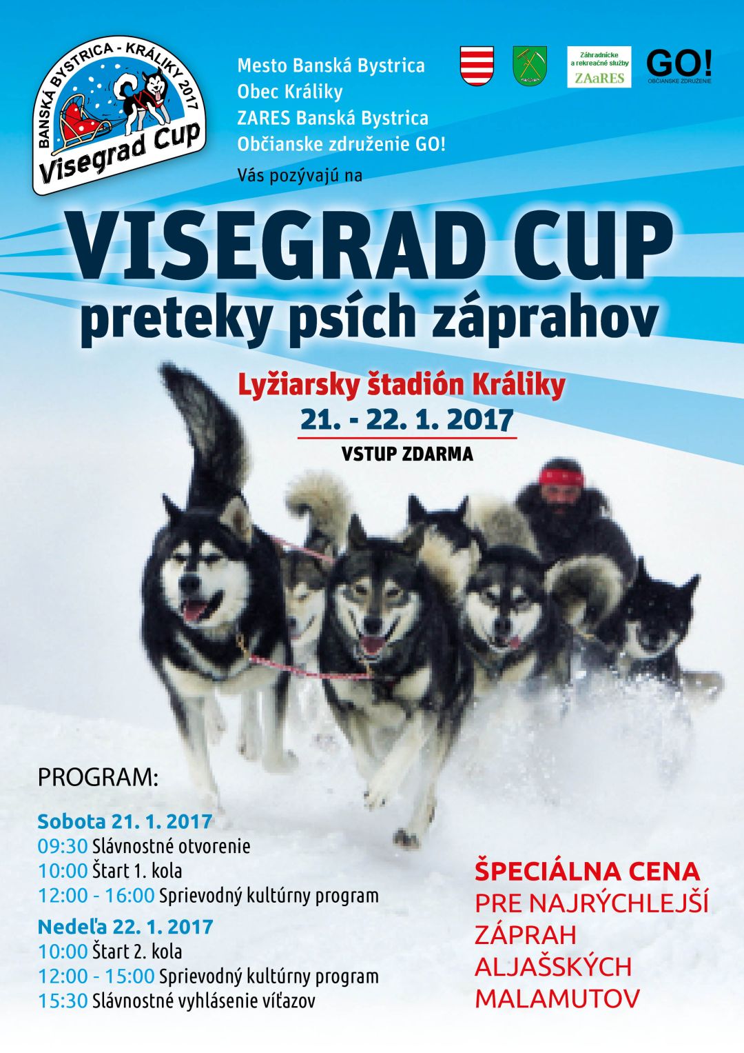 Visegrad Cup Králiky  2017 - preteky psích záprahov 
