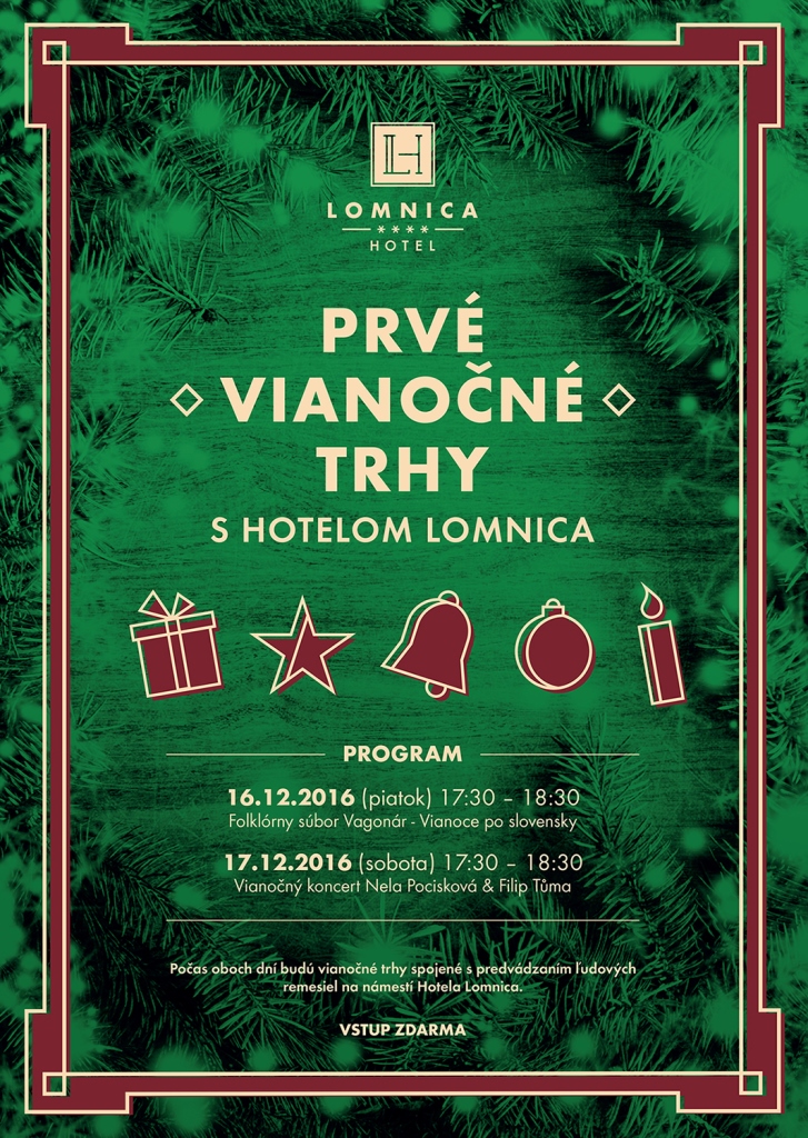 Prv vianon trhy s Hotelom Lomnica 2016