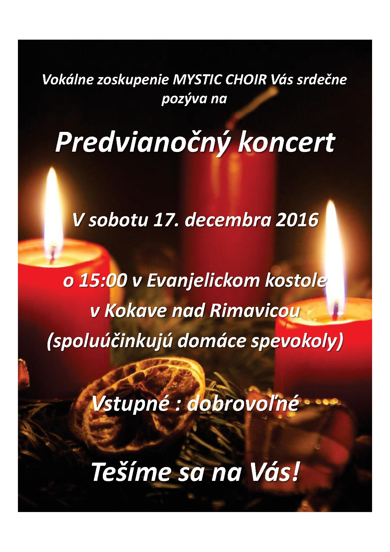 Predvianon koncert  Kokava nad Rimavicou 2016