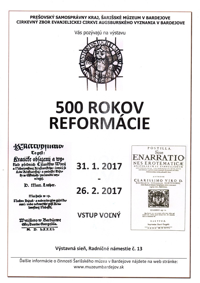 500 rokov Reformcie Bardejov 2017